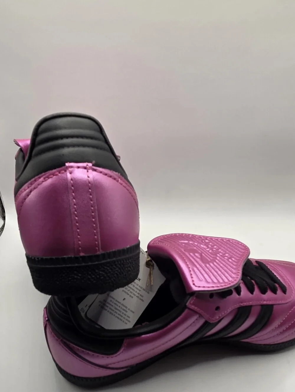 adidas Samba LT Womens Size 7 Metallic Pink/Black